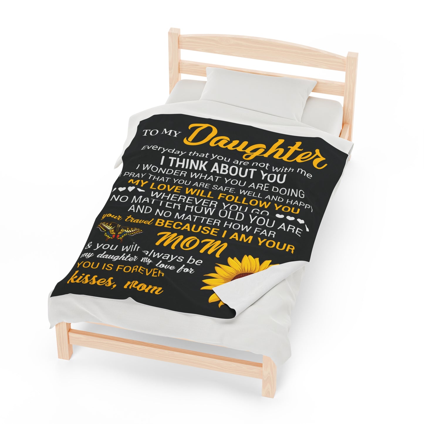 To My daughter | Velveteen Plush Blanket