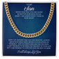 To My Son | Cuban Link Chain