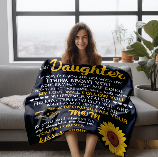 To My daughter | Velveteen Plush Blanket